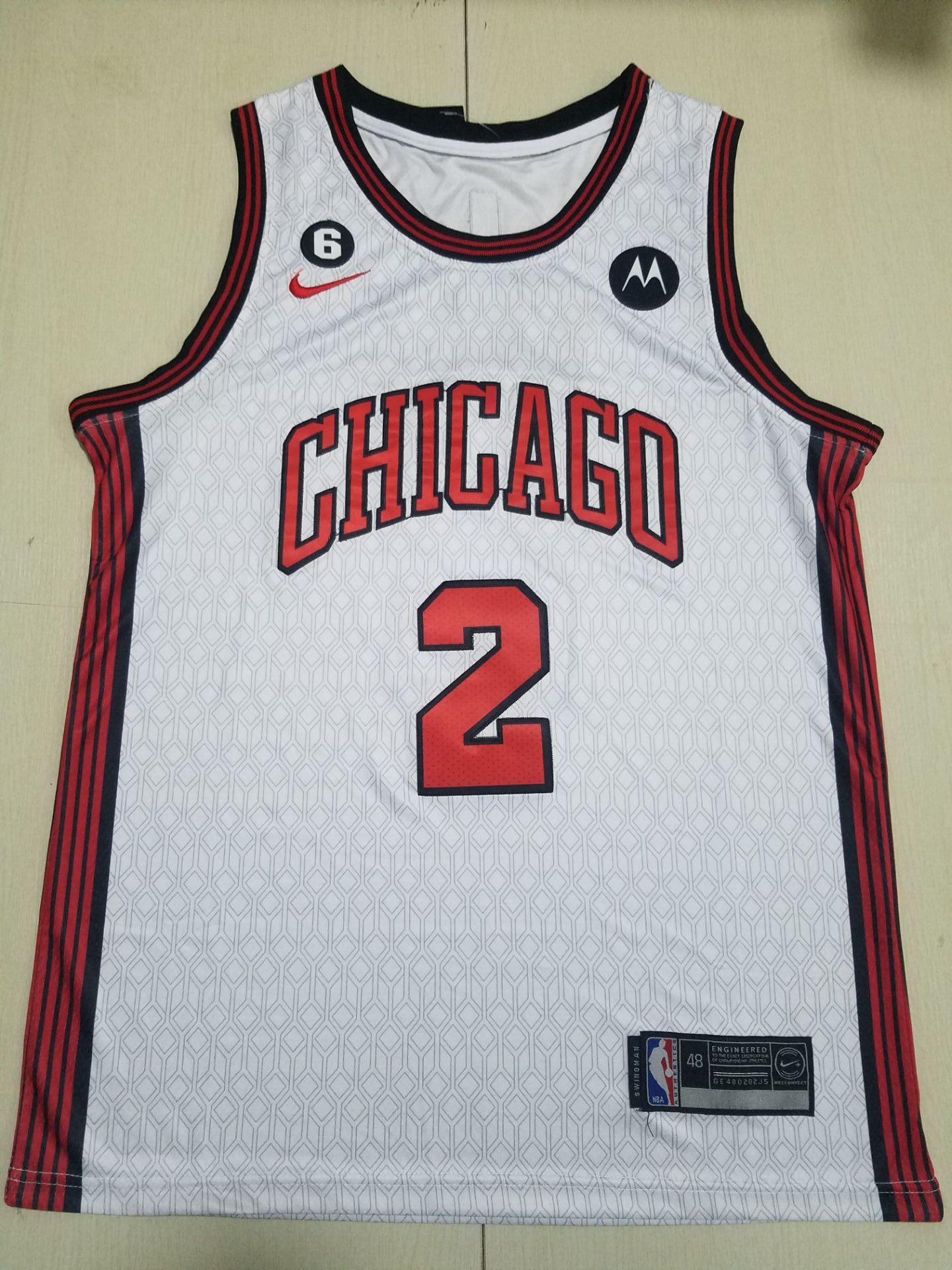 Men Chicago Bulls #2 Ball White City Edition 2022 Nike NBA Jersey->minnesota timberwolves->NBA Jersey